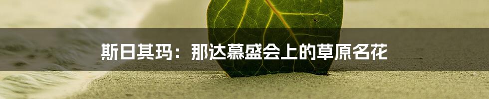 斯日其玛：那达慕盛会上的草原名花