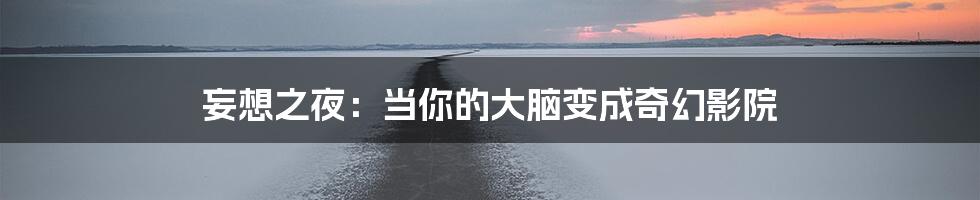 妄想之夜：当你的大脑变成奇幻影院