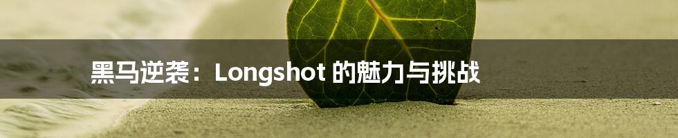 黑马逆袭：Longshot 的魅力与挑战