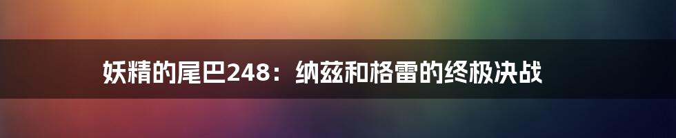 妖精的尾巴248：纳兹和格雷的终极决战