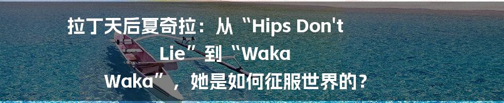 拉丁天后夏奇拉：从“Hips Don't Lie”到“Waka Waka”，她是如何征服世界的？