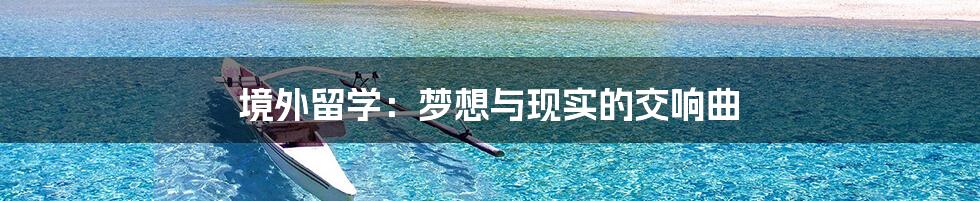 境外留学：梦想与现实的交响曲