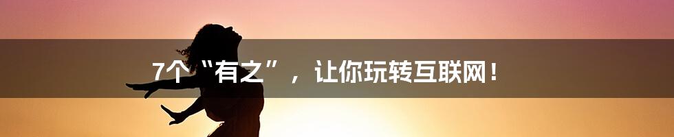 7个“有之”，让你玩转互联网！