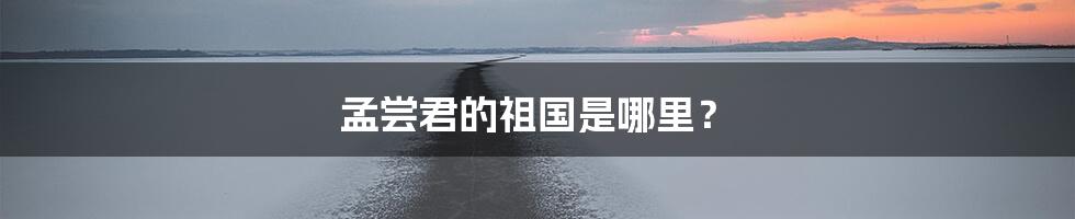 孟尝君的祖国是哪里？