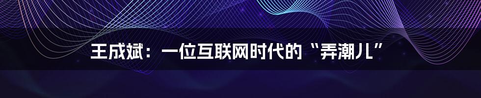 王成斌：一位互联网时代的“弄潮儿”