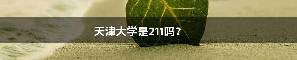 天津大学是211吗？