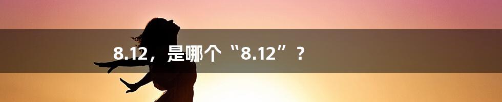 8.12，是哪个“8.12”？