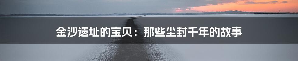 金沙遗址的宝贝：那些尘封千年的故事