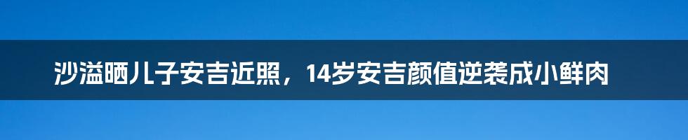 沙溢晒儿子安吉近照，14岁安吉颜值逆袭成小鲜肉