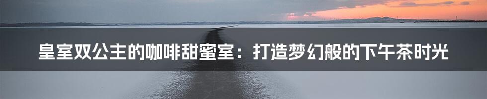 皇室双公主的咖啡甜蜜室：打造梦幻般的下午茶时光